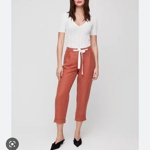 Aritzia Wilfred terracotta pants